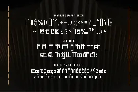 Demonic - Monospace Sport Typeface font