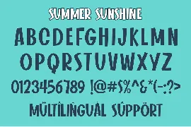 Summer Sunshine font