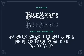 Blue Spirits font