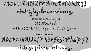 Willford Brush font