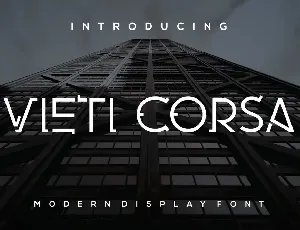 Vetti Corsa font