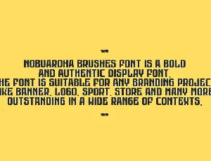 Nobuaroha Brushes font