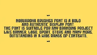 Nobuaroha Brushes font