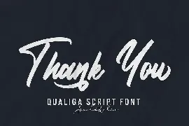 Qualiga - Script Font