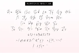 Barosaki Script font