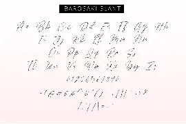 Barosaki Script font