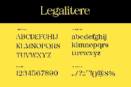 Legalitere Serif Font