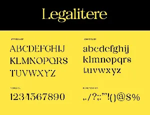 Legalitere Serif Font