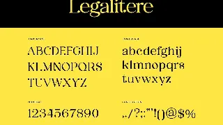 Legalitere Serif Font