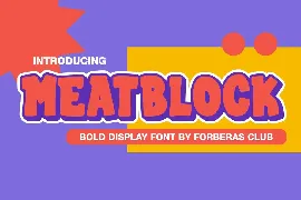 Meatblock font