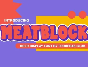 Meatblock font