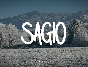 Sagio - Display Font