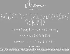 Motherhood - Calligraphy Font