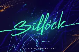 Billock Script font