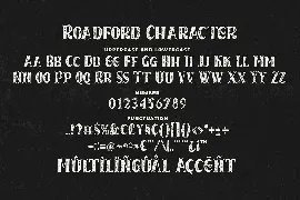 Roadford Rought - Rustic Serif Font