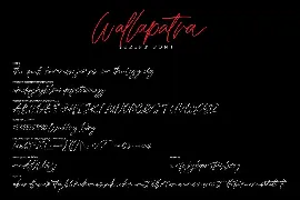 Wallapatra | Drybrush Handwriting Script Font