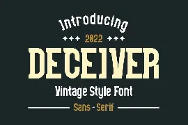 DECEIVER Font