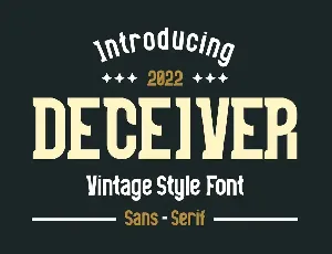 DECEIVER Font