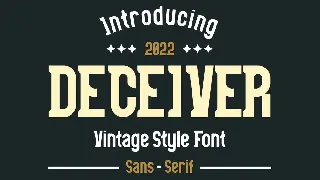 DECEIVER Font