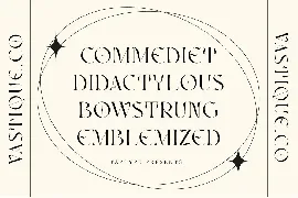 Vastyque - Vintage Modern Ligatures Serif font