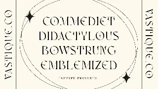 Vastyque - Vintage Modern Ligatures Serif font