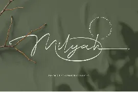 Milyah Signature Script font