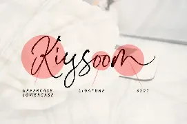 Kiysoom Signature font