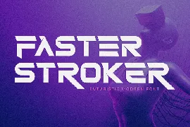 Faster Stroker Futuristic Modern Font