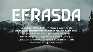 Efrasda font