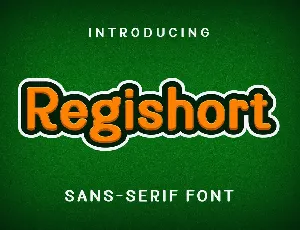 Regishort font