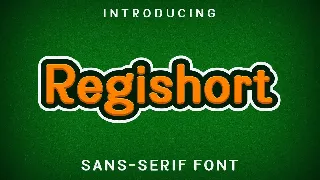 Regishort font