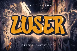 Luser Graffiti Bold font