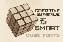 Cube - Display Font