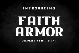 Faith Armor Modern Serif Font