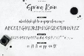 SpringRain SVG watercolor brush font