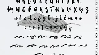 Kristale Script font