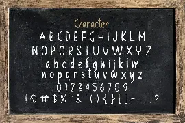 Chalk Board - A Handmade Chalk Font