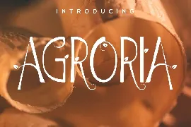 Agroria decorative font