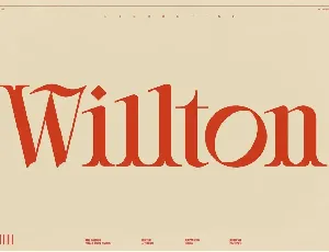 Willton font