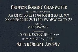 Brinson Rought - Vintage Serif Font