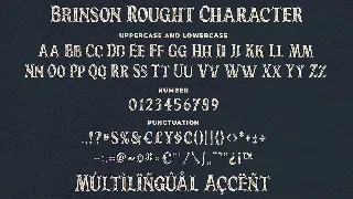 Brinson Rought - Vintage Serif Font