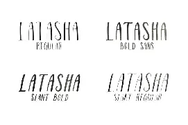 Latasha Font Family