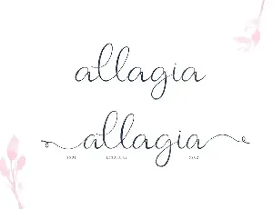 Allagia font