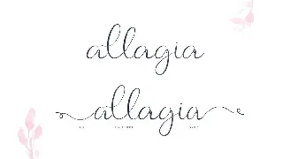 Allagia font