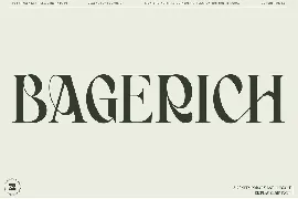 Bagerich font