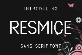 Resmice font