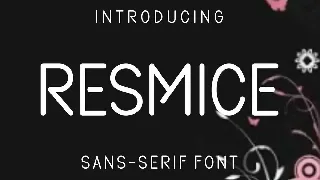 Resmice font