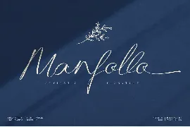 Manfollo Modern Script font