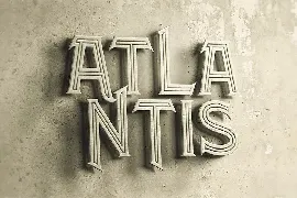 Atlantis - Vintage Style Font