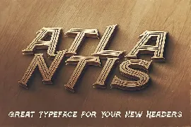 Atlantis - Vintage Style Font